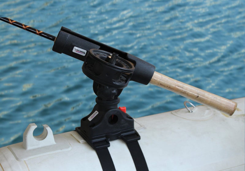 Brocraft Float Tube OR Pontoon Boat Rod Holder / Float Tube Fly Rod Holder - Image 1